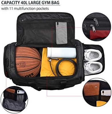Duffle Large Waterproof Swimming Bags With Shoes Compartment Weekender Overnight Bag