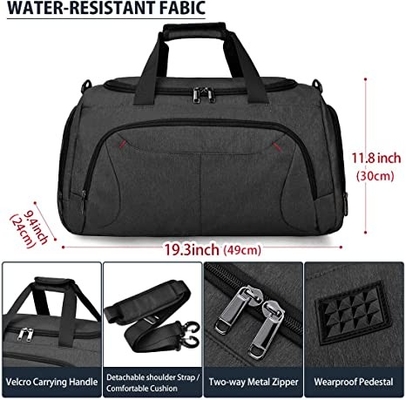 Duffle Large Waterproof Swimming Bags With Shoes Compartment Weekender Overnight Bag