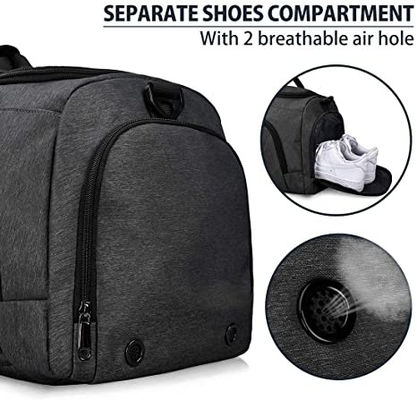 Duffle Large Waterproof Swimming Bags With Shoes Compartment Weekender Overnight Bag