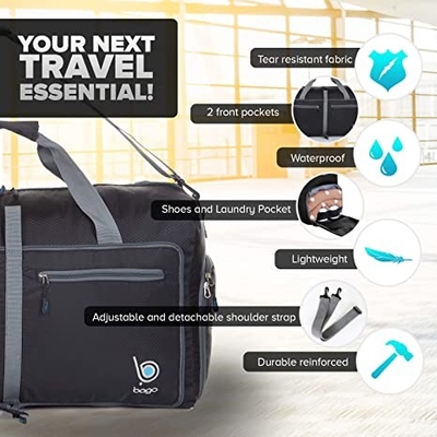 Foldable Sports Duffle Bag 60l Duffel Backpack For Women Men Lightweight Waterproof