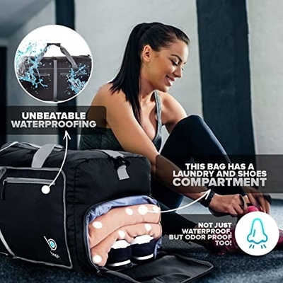 Foldable Sports Duffle Bag 60l Duffel Backpack For Women Men Lightweight Waterproof