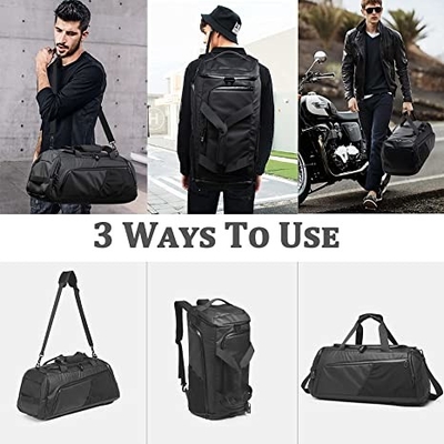 Waterproof Sports Duffle Bags Travel Weekender Overnight Bag With Shoe Compartment