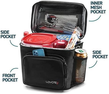 Oxford Insulated Cooler Bags For Men With 2 Reusable Cooler Bag Ice Packs