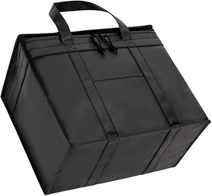 Foldable Insulated Shopping Bags Groceries Sturdy Zipper Washable Stands Coller Bag