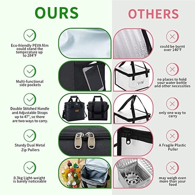 24 Can Large Insulated Cooler Bags Collapsible Leakproof Rolling Tote Cooler
