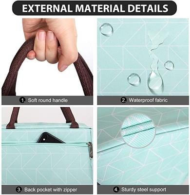 Oxford Insulated Tote Bag Resuable Shopping Bag Waterproof For Women Men