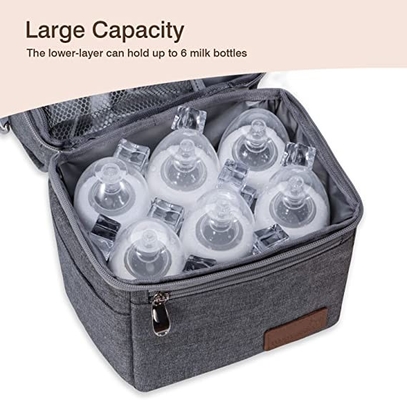 Detachable Insulated Baby Bottle Bag MultiFunction Breastmilk Cooler Bag
