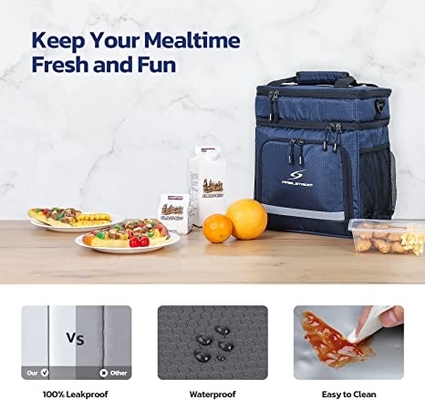 Collapsible Leakproof  Insulated Lunch Cooler Bag Reusable For Women Men
