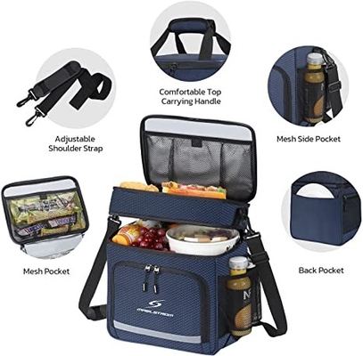 Collapsible Leakproof  Insulated Lunch Cooler Bag Reusable For Women Men