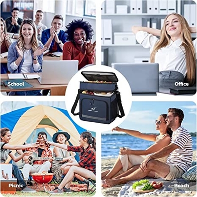 Collapsible Leakproof  Insulated Lunch Cooler Bag Reusable For Women Men