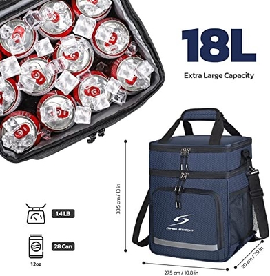 Collapsible Leakproof  Insulated Lunch Cooler Bag Reusable For Women Men