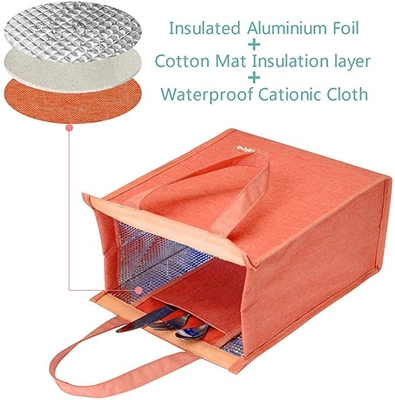 Canvas Soft Sided Collapsible Cooler Waterproof Insulated Adult Lunch Tote Bag