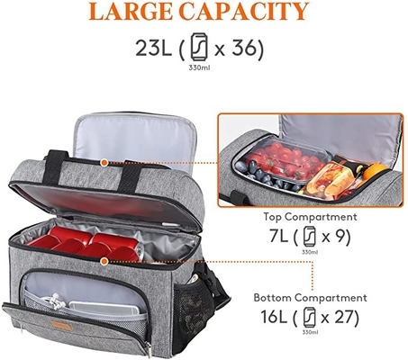 Lightweight Portable Insulated Cooler Bags Double Layer