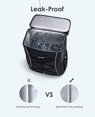 Reflective Strip Insulated Cooler Bags Waterproof 30 Can Soft Sided Cooler