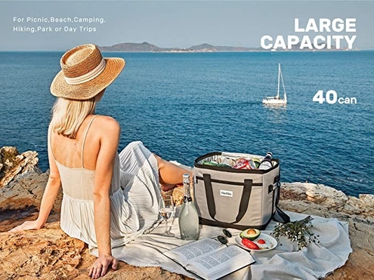Leakproof Collapsible Insulated Cooler Bags Lunch Box For Camping Picnic Bbq