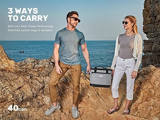 Leakproof Collapsible Insulated Cooler Bags Lunch Box For Camping Picnic Bbq