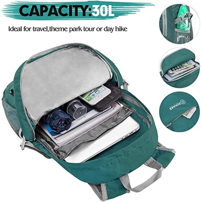 30l Packable Hiking Backpack Water Resistant Lightweight Foldable