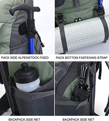 50l Lightweight Water Resistant Hiking Backpack For Climbing Camping Touring