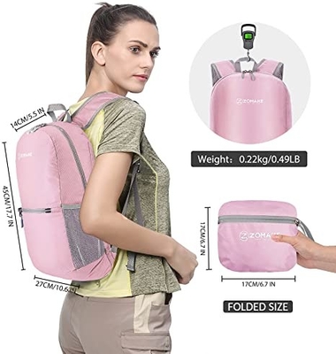 ODM Outdoor Hiking Backpack Water Resistant 20l Packable Backpack Foldable