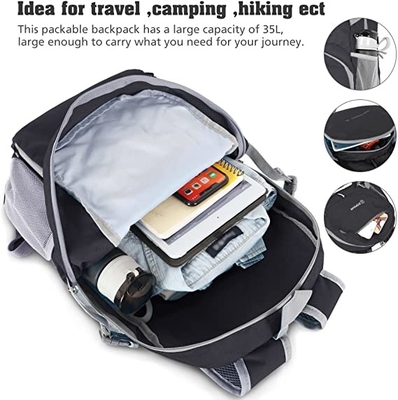 Lightweight Outdoor Hiking Backpack Water Resistant 35l Travel Backpack