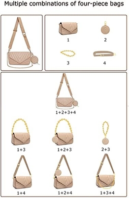 Stylish Designer Small Quilted Crossbody Bag For Women