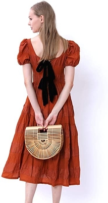OEM Womens Bamboo Handbag Handmade Quilted Tote Bags