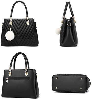 Leather Fashion Pu Womens Luxury Handbag Top Handle Satchel