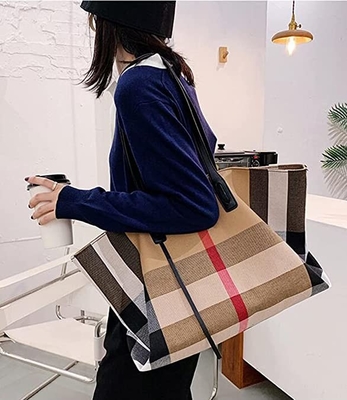 Canvas Womens Luxury Handbag Large Capacity Roomy Ladies Crossbody Purse